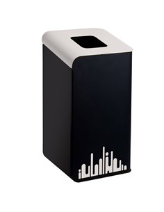 Gettacarte Rubik Evo Bianco 80Lt per raccolta differenziata 789293 Medial CESTINI E POSACENERE