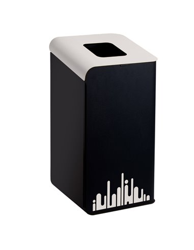 Gettacarte Rubik Evo Bianco 80Lt per raccolta differenziata 789293 Medial CESTINI E POSACENERE