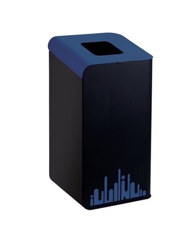 Gettacarte Rubik Evo Blu 80Lt per raccolta differenziata 789295 Medial CESTINI E POSACENERE