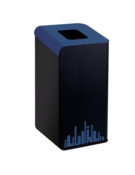 Gettacarte Rubik Evo Blu 80Lt per raccolta differenziata 789295 Medial CESTINI E POSACENERE