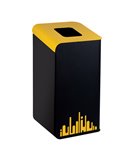Gettacarte Rubik Evo Giallo 80Lt per raccolta differenziata 789296