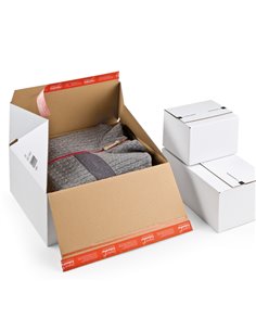 Scatola per spedizione E-Commerce 30,6x18,6x12,7cm Bianco CP155.255/20 COLOMPAC SCATOLE E TUBI PER SPEDIZIONE