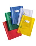 Coprimaxi PVC goffrato trasparente Emysilk c/alette 21x30cm rosso RiPlast 31715562.30