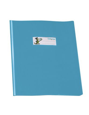 Coprimaxi PVC lucido coprente GreenLine 21x30cm c/alette azzurro RiPlast 34718047.30 Colorosa COPRILIBRO-COPRIMAXI