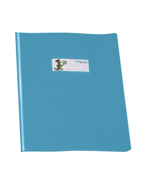 Coprimaxi PVC lucido coprente GreenLine 21x30cm c/alette azzurro RiPlast 34718047.30 Colorosa COPRILIBRO-COPRIMAXI