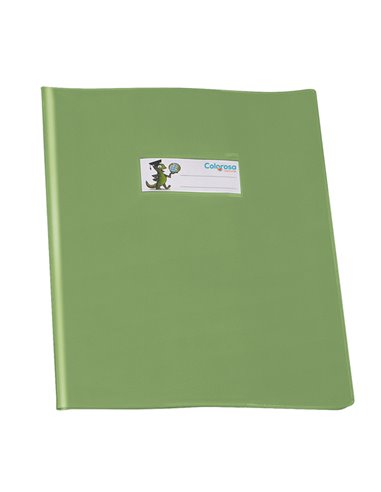 Coprimaxi PVC lucido coprente GreenLine 21x30cm c/alette verde chiaro RiPlast 34718051.30 Colorosa COPRILIBRO-COPRIMAXI