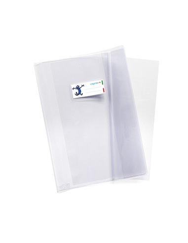 Coprimaxi pvc 200mic supercristallo neutro c/alette 21x30cm Riplast 36714121.30