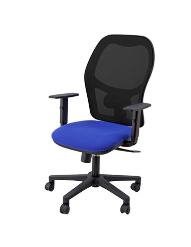 Seduta operativa Hubble HUHUVE blu/nero 3 blocchi con braccioli regolabili HUHUVE/BR/EB Unisit SEDUTE OPERATIVE