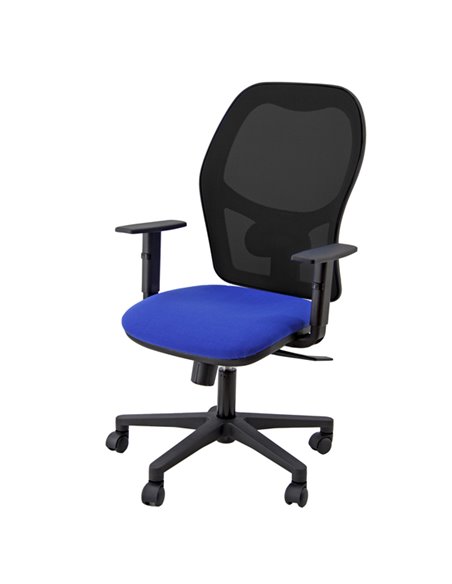 Seduta operativa Hubble HUHUVE blu/nero 3 blocchi con braccioli regolabili HUHUVE/BR/EB Unisit SEDUTE OPERATIVE