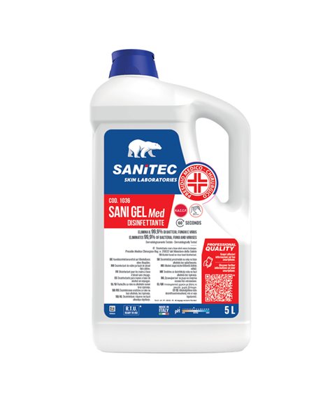SANI GEL MED igienizzante mani 5lt Sanitec 1036