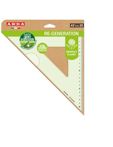 Squadra 45° 30cm Re-generation Arda RE4530