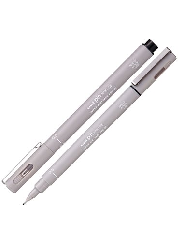Pin fineliner grigio chiaro punta 0.5mm Uni Mitsubishi M PIN105 GRC