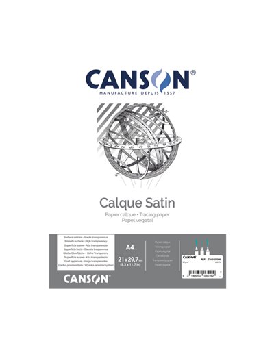 Carta lucida satinata A4 90-95gr 250fg Canson C31310X000 CANSON CARTA DISEGNO TECNICO