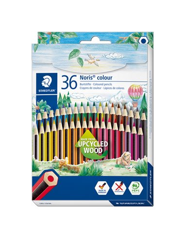 Astuccio 36 matite Noris Colour in Wopex colori assortiti Staedtler 185 CD36 STAEDTLER PASTELLI COLORATI