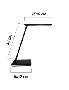 Lampada a Led Linka nero 400124484 UNILUX LAMPADE DA TAVOLO 2