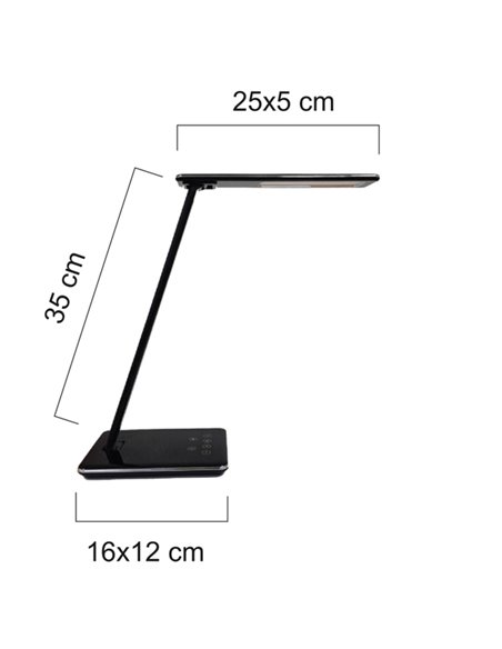 Lampada a Led Linka nero 400124484 UNILUX LAMPADE DA TAVOLO