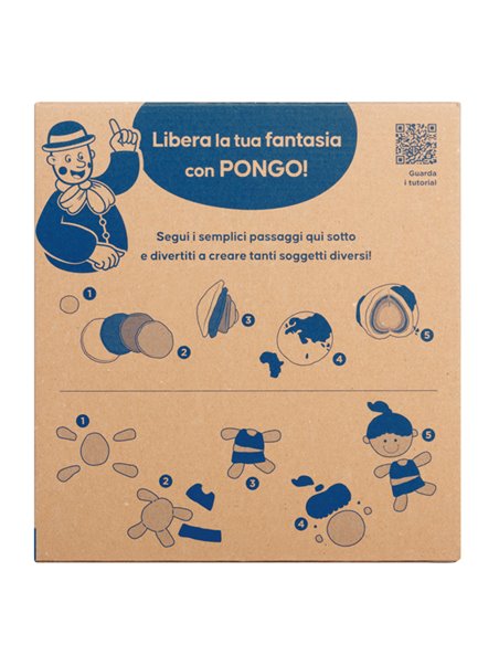 12 panetti Pasta Pongo 350gr colori assortiti Giotto F603600 GIOTTO PASTE MODELLABILI