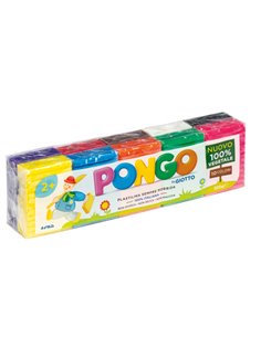 10 panetti Pasta Pongo 50gr colori assortiti Giotto F605000 GIOTTO PASTE MODELLABILI