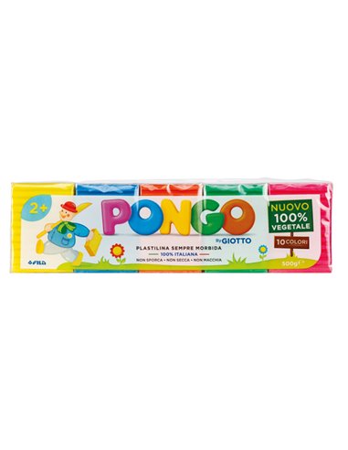 10 panetti Pasta Pongo 50gr colori assortiti Giotto F605000 GIOTTO PASTE MODELLABILI