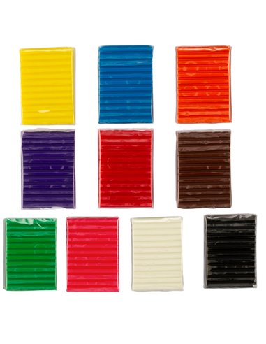 10 panetti Pasta Pongo 50gr colori assortiti Giotto F605000 GIOTTO PASTE MODELLABILI