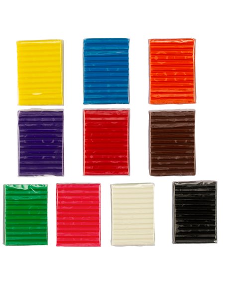 10 panetti Pasta Pongo 50gr colori assortiti Giotto F605000 GIOTTO PASTE MODELLABILI