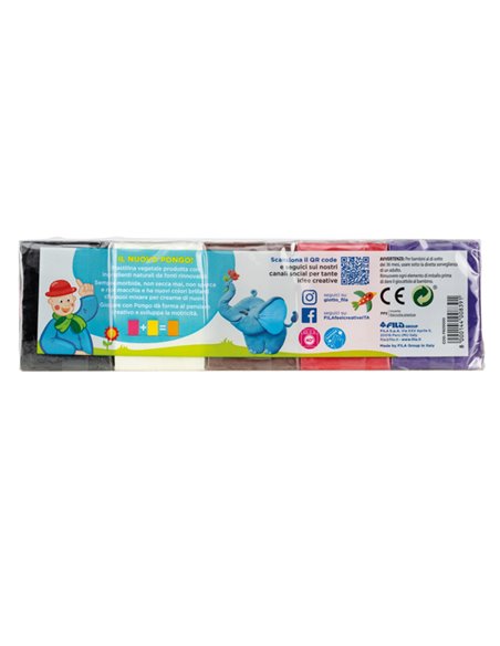 10 panetti Pasta Pongo 50gr colori assortiti Giotto F605000 GIOTTO PASTE MODELLABILI