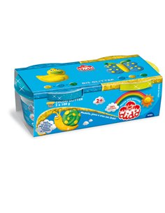 Set 2 barattoli DidO' 100gr giallo - azzurro glitter 396701 DIDO PASTE MODELLABILI