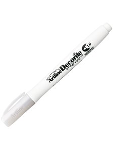 Marcatore Decorite punta tonda 1.0mm bianco Artline A EDF-1/BI ARTLINE SPECIALI (CD-VETRO-TESSUTI-ECC.) 2