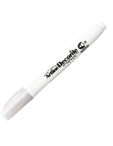 Marcatore Decorite punta tonda 1.0mm bianco Artline A EDF-1/BI ARTLINE SPECIALI (CD-VETRO-TESSUTI-ECC.)