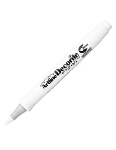 Marcatore Decorite punta pennello bianco Artline A EDF-F/BI ARTLINE SPECIALI (CD-VETRO-TESSUTI-ECC.)