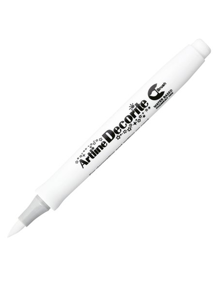 Marcatore Decorite punta pennello bianco Artline A EDF-F/BI ARTLINE SPECIALI (CD-VETRO-TESSUTI-ECC.)