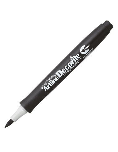Marcatore Decorite punta pennello nero Artline A EDF-F/N ARTLINE SPECIALI (CD-VETRO-TESSUTI-ECC.)