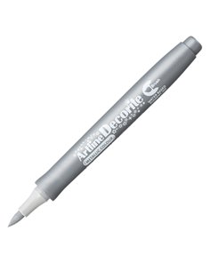 Marcatore Decorite punta pennello argento Artline A EDFM-F/ARG ARTLINE SPECIALI (CD-VETRO-TESSUTI-ECC.)