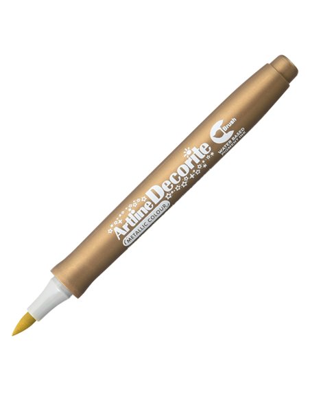 Marcatore Decorite punta pennello oro Artline A EDF-F/O ARTLINE SPECIALI (CD-VETRO-TESSUTI-ECC.)