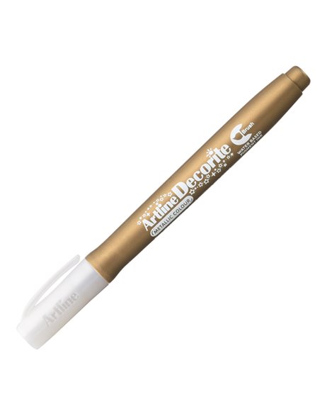 Marcatore Decorite punta pennello oro Artline A EDF-F/O ARTLINE SPECIALI (CD-VETRO-TESSUTI-ECC.)