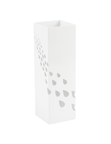 Portaombrelli in metallo verniciato fantasia gocce bianco P1817233