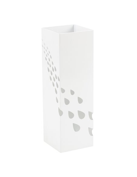 Portaombrelli in metallo verniciato fantasia gocce bianco P1817233