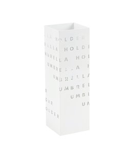 Portaombrelli in metallo verniciato fantasia lettere bianco P1817290 King Collection PORTAOMBRELLI