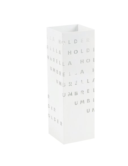 Portaombrelli in metallo verniciato fantasia lettere bianco P1817290 King Collection PORTAOMBRELLI