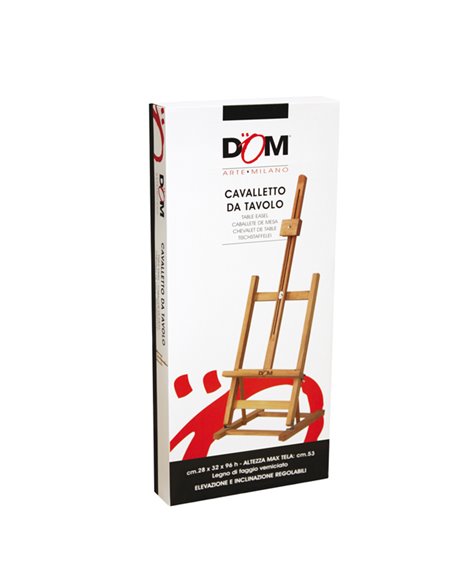 Cavalletto da tavolo BIG in faggio (h. tela max 53cm) DOM 40 DOM ACCESSORI PER PITTURA