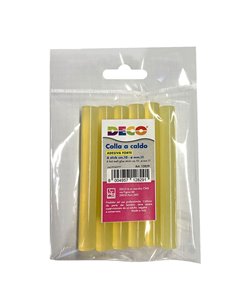 6 stick colla adesivo forte Ø11mm x 10cm DECO 12829 DECO COLLE A CALDO E PISTOLE