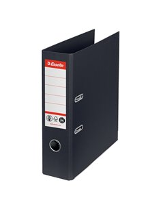 Registratore a leva Dorso 75mm nero CO2 neutral Esselte 627569 ESSELTE REGISTRATORI A LEVA