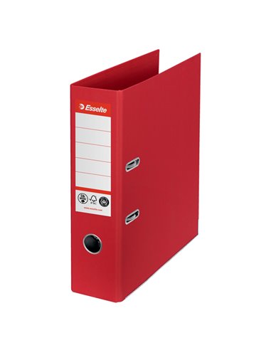Registratore a leva Dorso 75mm rosso CO2 neutral Esselte 627568 ESSELTE REGISTRATORI A LEVA