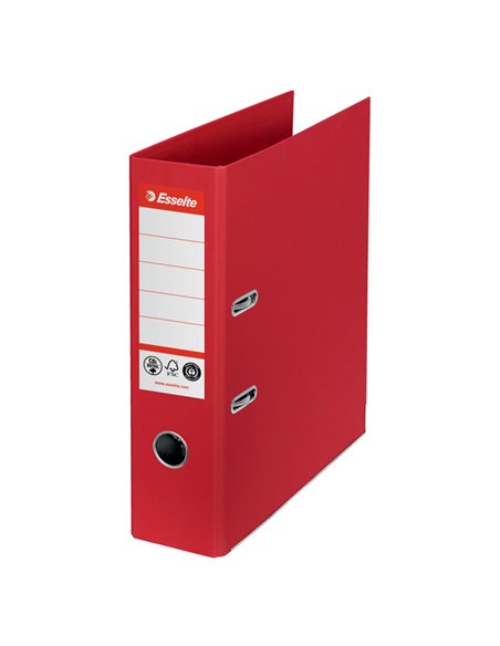 Registratore a leva Dorso 75mm rosso CO2 neutral Esselte 627568 ESSELTE REGISTRATORI A LEVA
