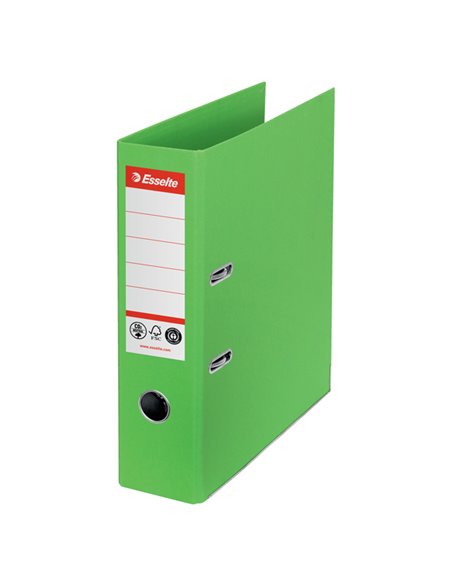 Registratore a leva Dorso 75mm verde CO2 neutral Esselte 627567