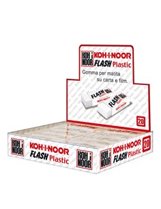 Conf. 20 gomma Flash in vinile bianco KOH-I-NOOR D1994B-20 KOH.I.NOOR GOMME