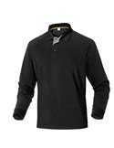Polo a maniche lunghe Turino taglia XL nero TURINNOXG