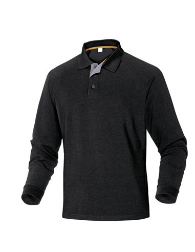 Polo a maniche lunghe Turino taglia XL nero TURINNOXG