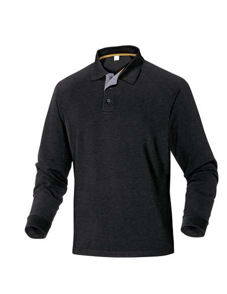 Polo a maniche lunghe Turino taglia XL nero TURINNOXG