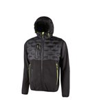 Giacca ibrida idrorepellente Spock taglia L nero giallo U-Power FU213BC-L